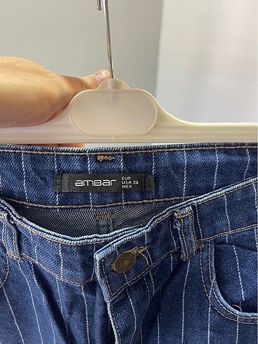 Çizgili jeans - Görsel 5