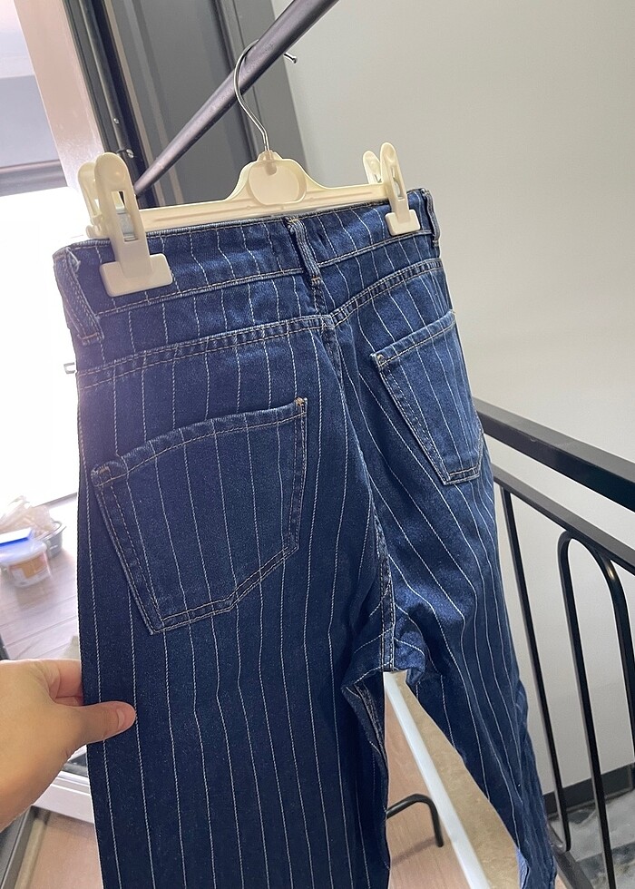 Çizgili jeans - Görsel 4