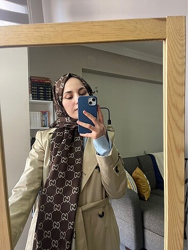 Beden kahverengi Renk g desen çift taraflı şal