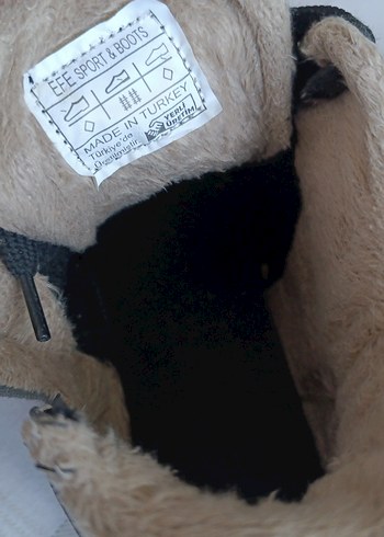 36 Beden Erkek Çocuk Siyah Bağcıklı Bot