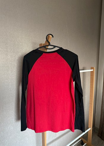 Siyah Uzun Kollu Baskılı Erkek Tişört - Görsel 4