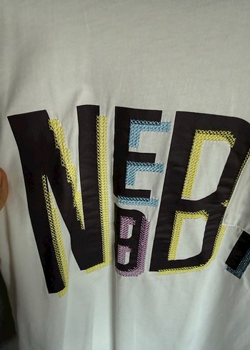 Beyaz Uzun Kollu Baskılı Sweatshirt - Görsel 4