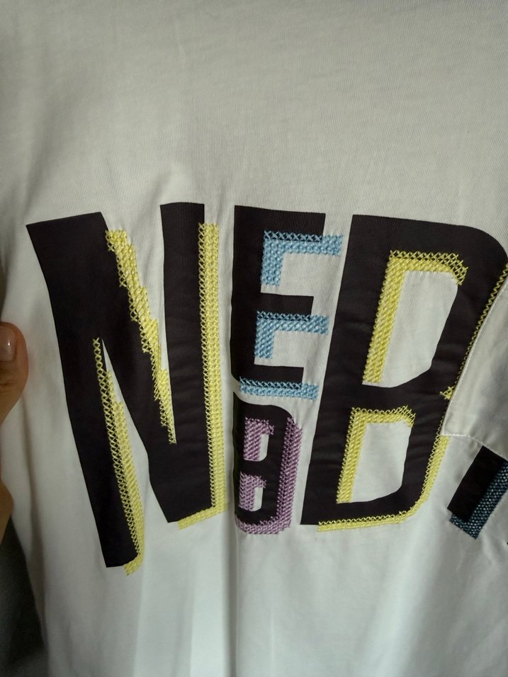 Beyaz  Uzun Kollu Baskılı Sweatshirt - Görsel 4