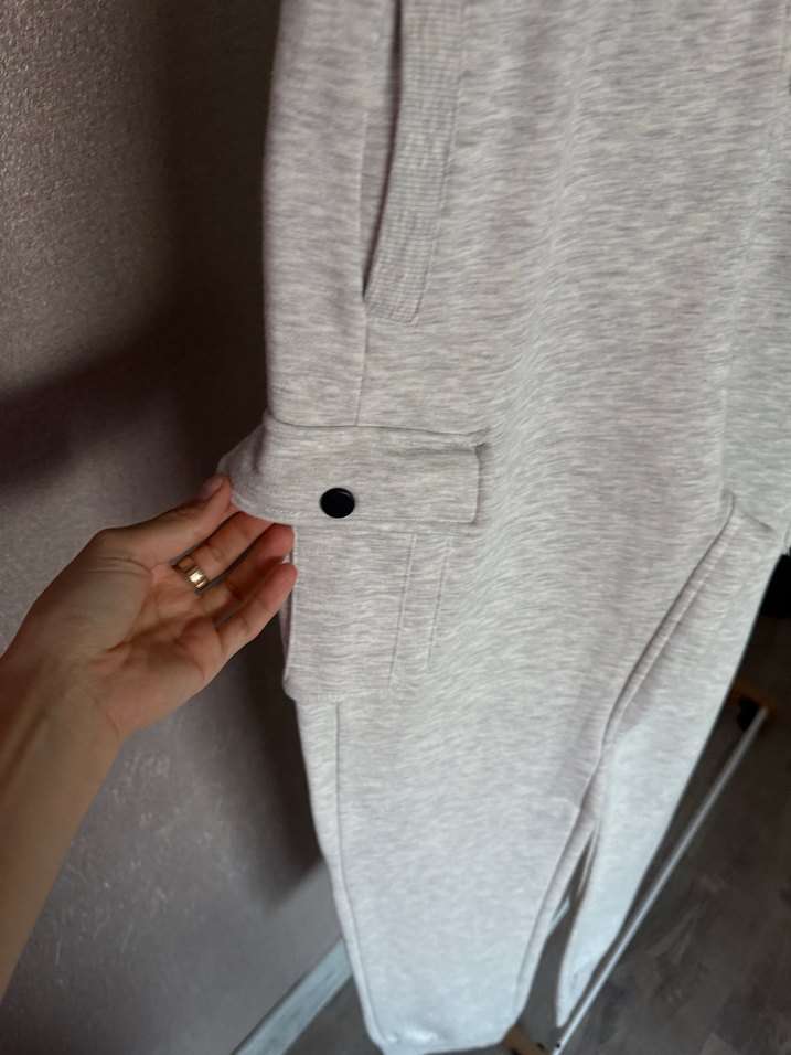 Erkek Gri Rahat Kesim Eşofman Altı - Görsel 3