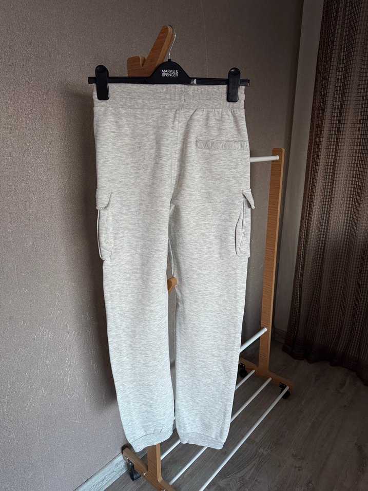 Erkek Gri Rahat Kesim Eşofman Altı - Görsel 4