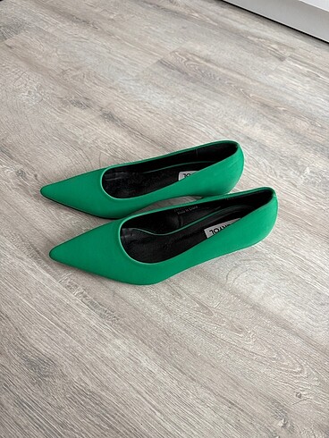 37 Beden yeşil Renk Min topuk Stiletto