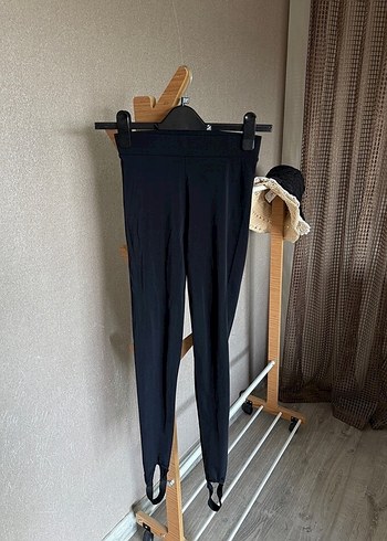 H&M Beyaz Kadın Pamuklu Dar Kesim Midi Eşofman