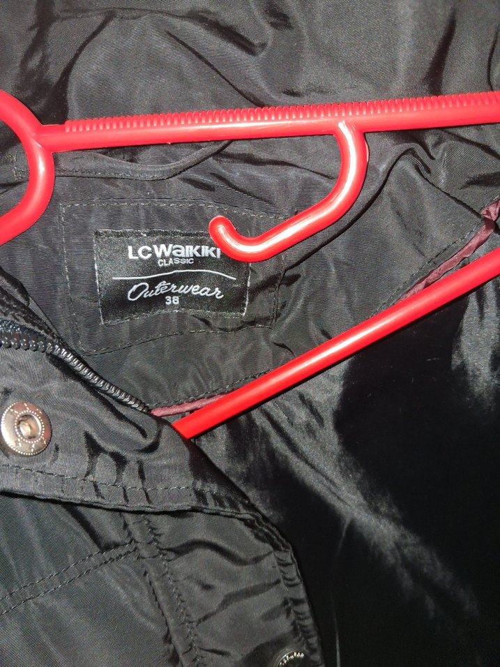 Düğmeli Siyah Kadın Midi Kışlık Mont - Görsel 3