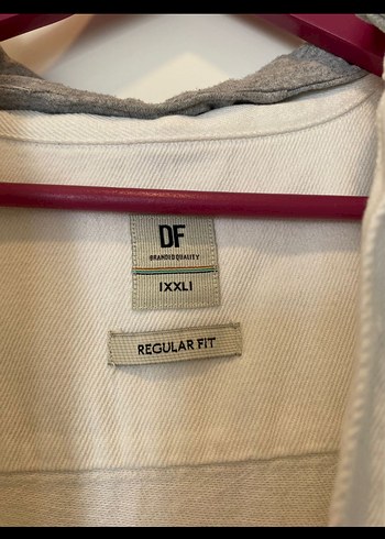 Erkek Beyaz Denim Uzun Kollu Gömlek - Görsel 2