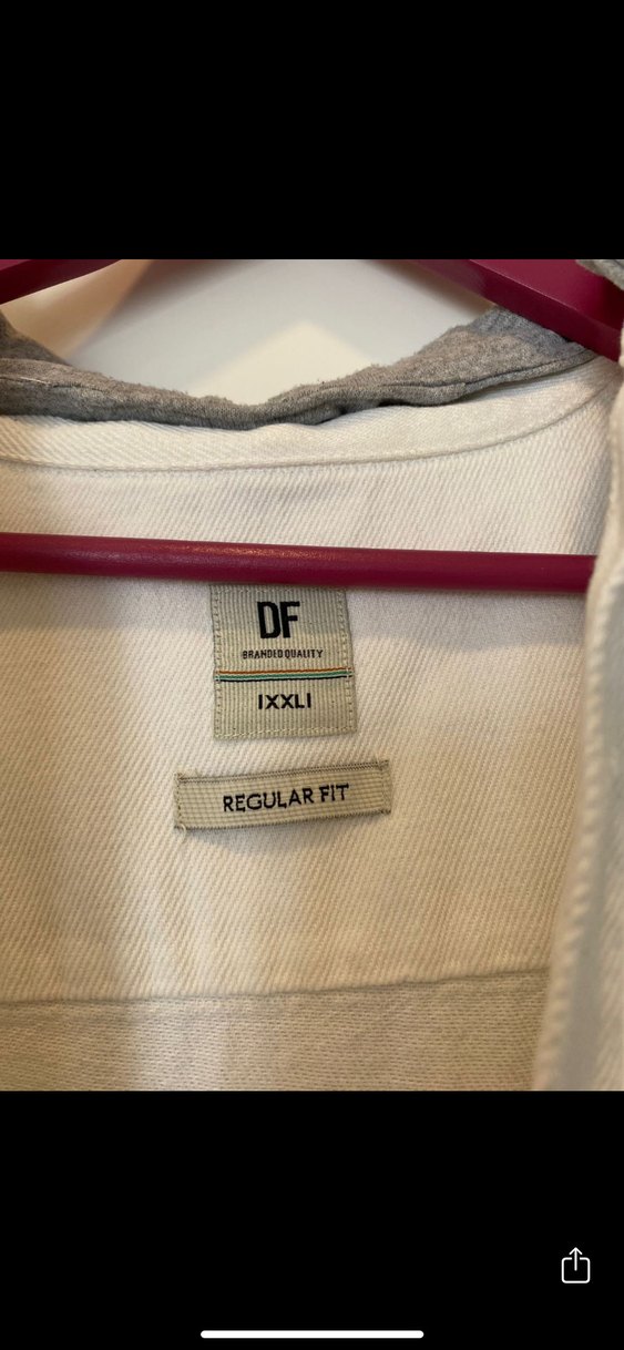 Erkek Beyaz Denim Uzun Kollu Gömlek - Görsel 2