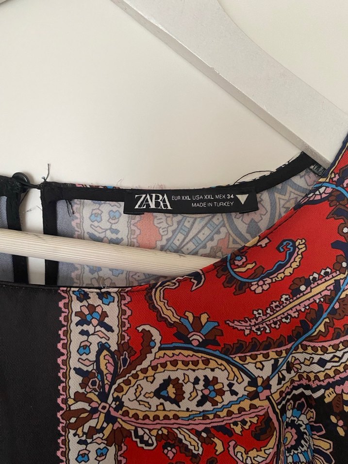 Uzun Desenli Bohem Kimono - Görsel 3