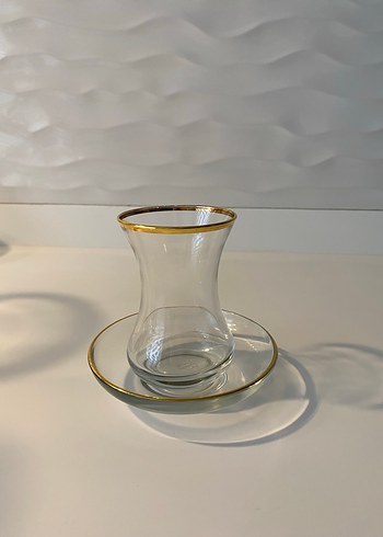 Altın Kenarlı Cam Bardak ve Sürahi Seti - Görsel 5