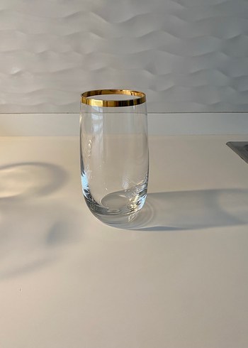 Altın Kenarlı Cam Bardak ve Sürahi Seti - Görsel 3