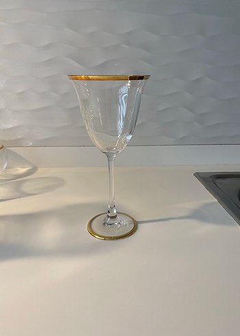 Altın Kenarlı Cam Bardak ve Sürahi Seti - Görsel 2