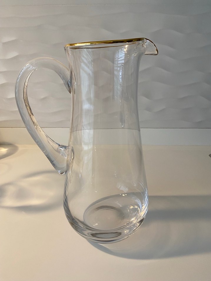 Altın Kenarlı Cam Bardak ve Sürahi Seti - Görsel 4