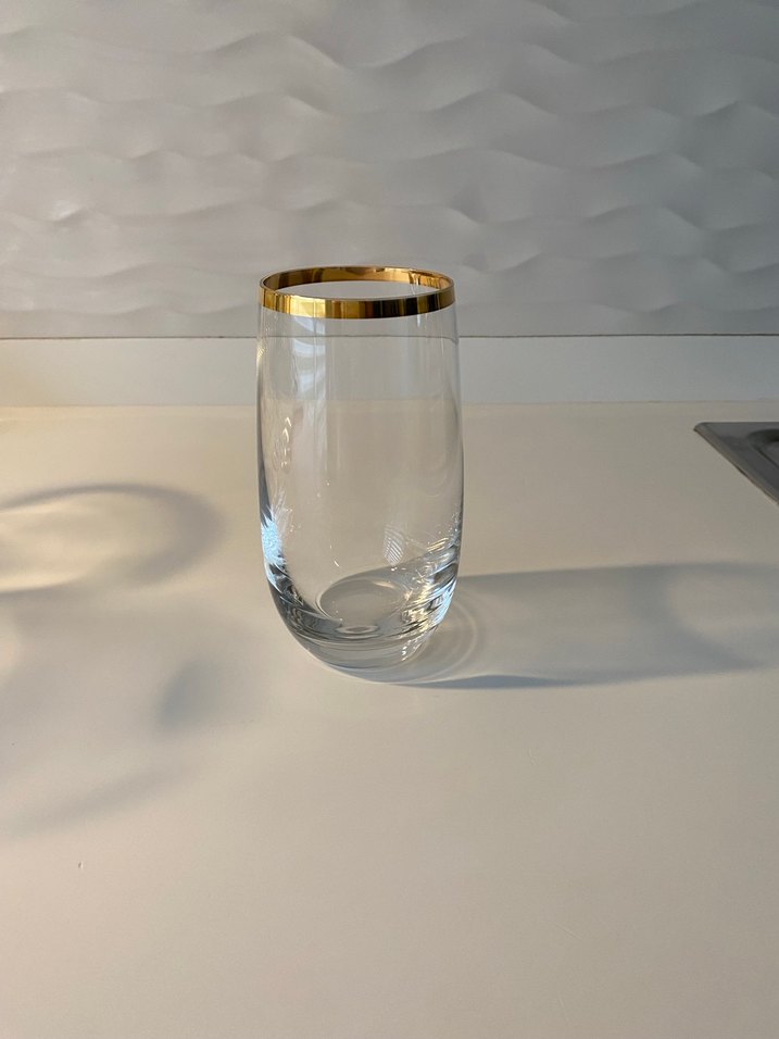 Altın Kenarlı Cam Bardak ve Sürahi Seti - Görsel 3