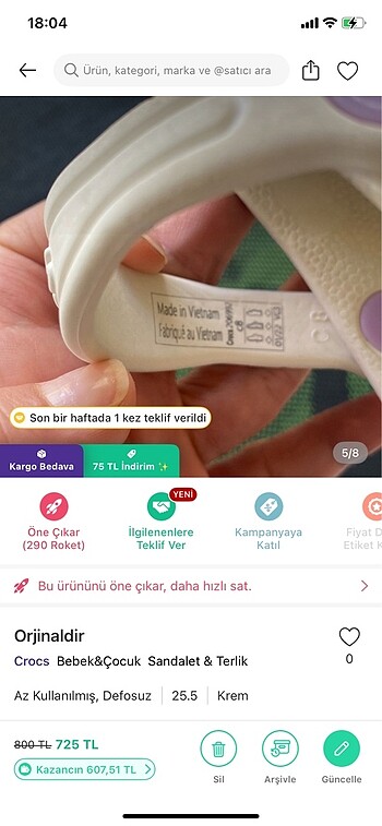 Crocs Sandalet simli