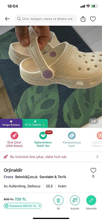 25 Beden Sandalet simli