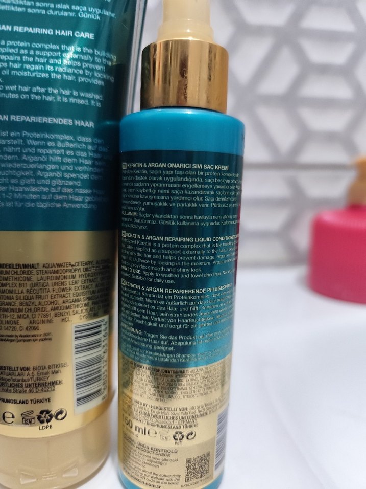 Bioxcin Keratin & Argan Onarıcı Saç Bakım Kremi - Görsel 3