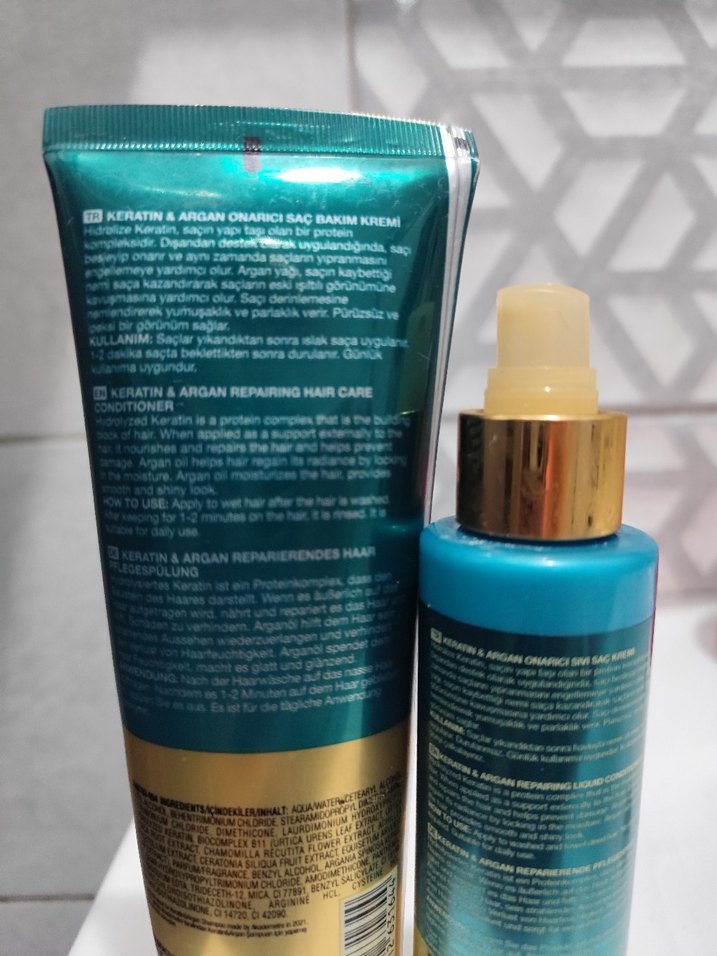 Bioxcin Keratin & Argan Onarıcı Saç Bakım Kremi - Görsel 2