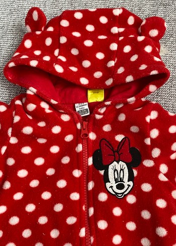 Kırmızı Puantiyeli Bebek Tulumu - Görsel 3