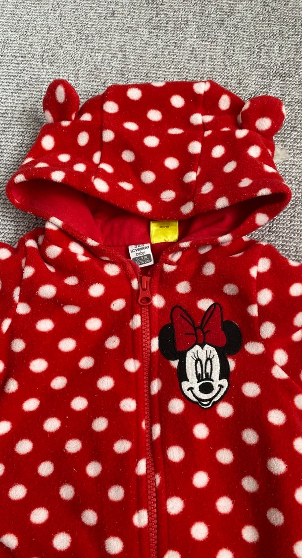 Kırmızı Puantiyeli Bebek Tulumu - Görsel 3