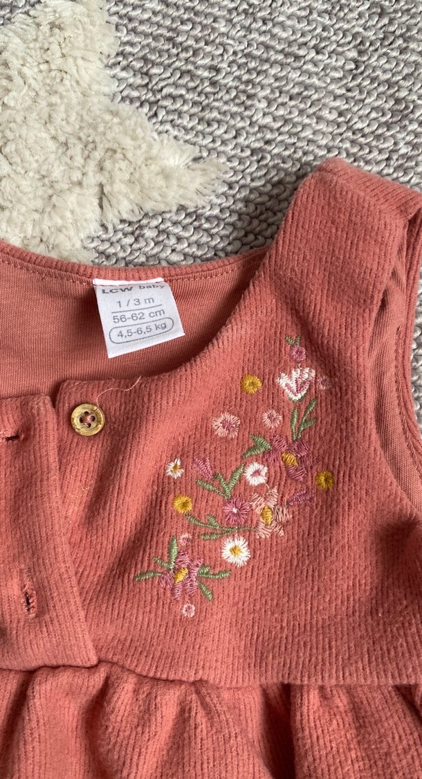 Nakışlı Örme Kolsuz Kız Elbisesi - Görsel 3