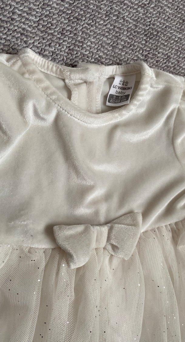 Beyaz kız bebek elbise - Görsel 3
