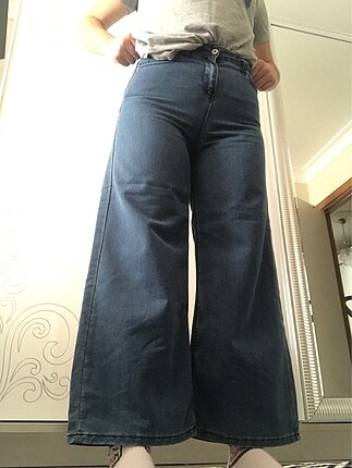 Yüksek bel wide Leg jeans