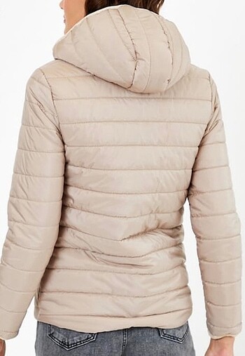m Beden camel Renk Tonny black bej şişme mont