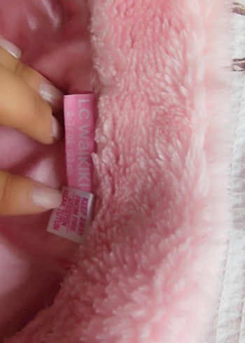 LC Waikiki Pembe Kürklü Kiz Yelek