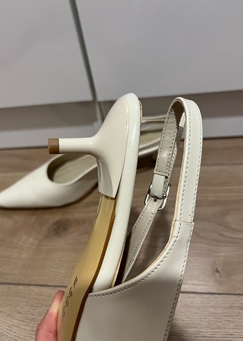 39 Beden beyaz Renk Beyaz Topuklu Kadın Ayakkabı - Stiletto