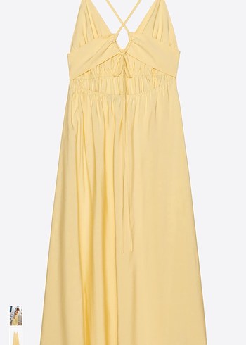 Sarı askılı uzun elbise - Görsel 2
