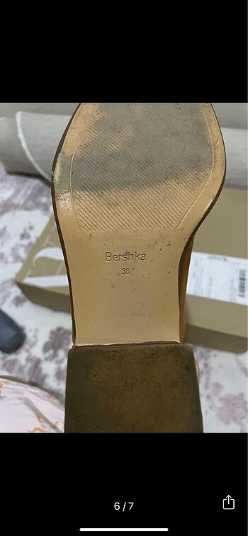 38 Beden kahverengi Renk Bershka bot