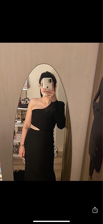 Zara Zincir detaylı elbise