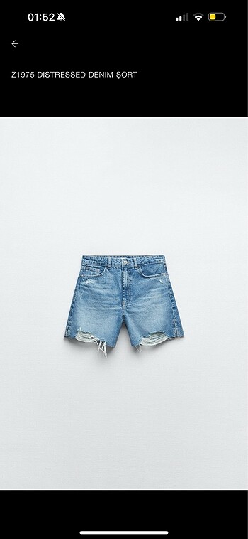 Zara denim şort