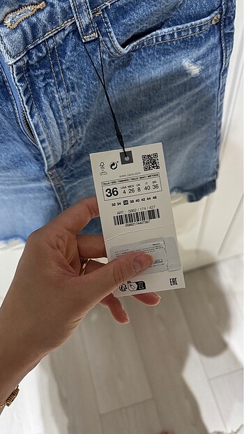 s Beden Zara denim şort