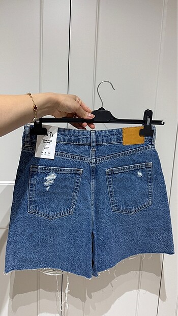 s Beden mavi Renk Zara denim şort