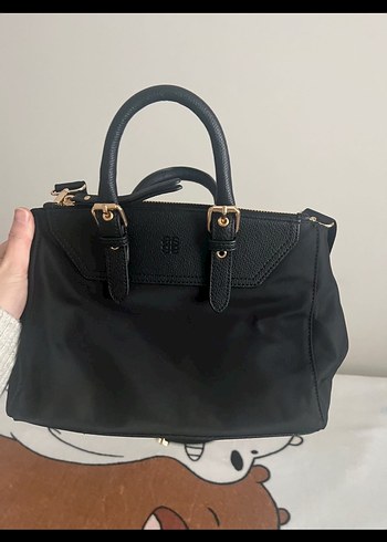 Siyah Deri Kemerli Kadın Çanta - Görsel 4