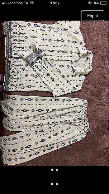 Keten kimono takım