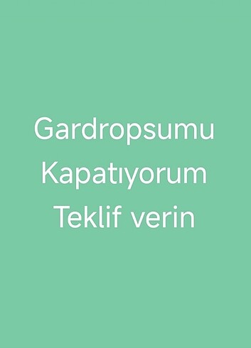Hesabı kapatıyorum