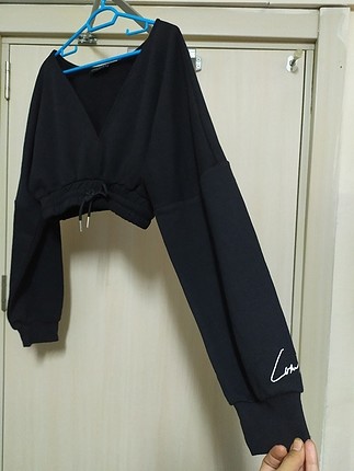 Zara siyah sweatshirt