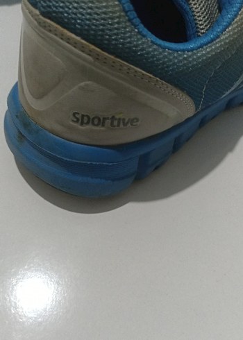 Mavi Bağcıklı Kadın Spor Ayakkabı - Görsel 4