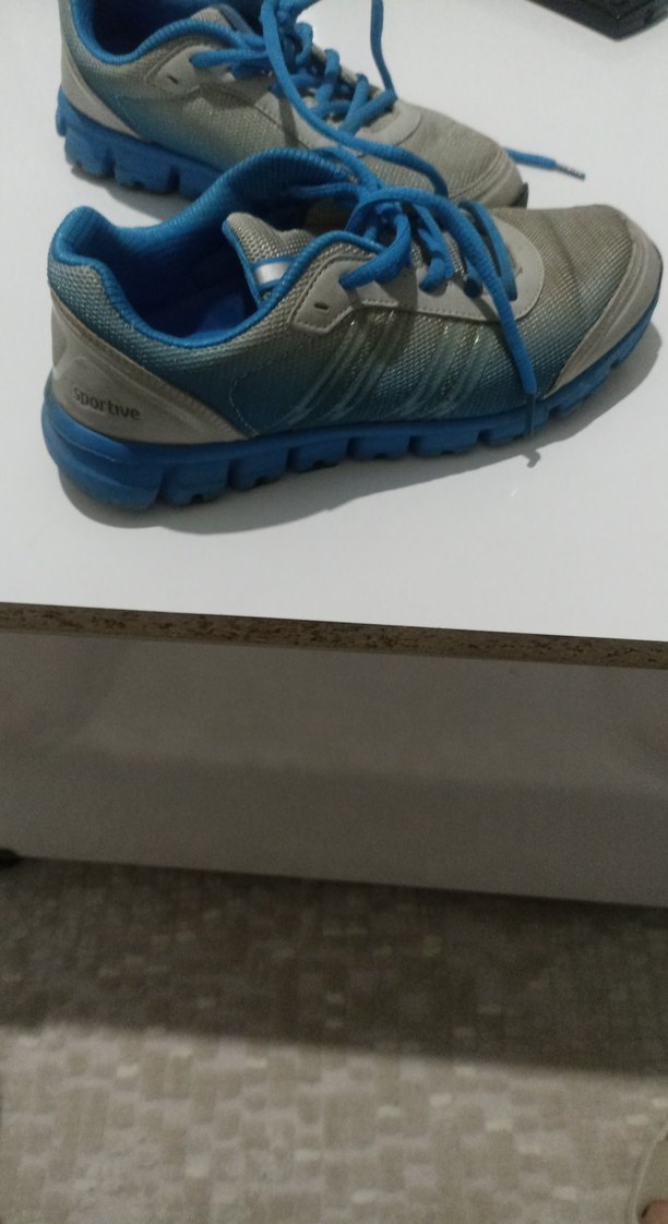 Mavi Bağcıklı Kadın Spor Ayakkabı - Görsel 3