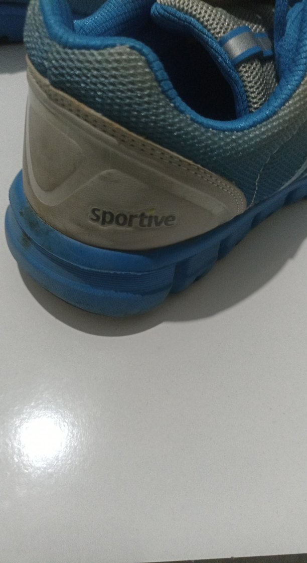 Mavi Bağcıklı Kadın Spor Ayakkabı - Görsel 4