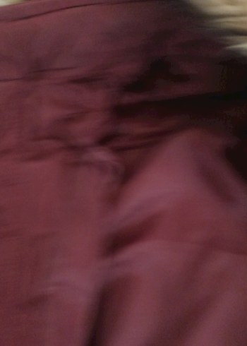 Bordo Uzun Kadın Kaban Düğmeli - Görsel 6