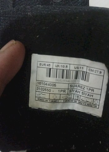 Siyah Deri erkek postal bot - Görsel 4