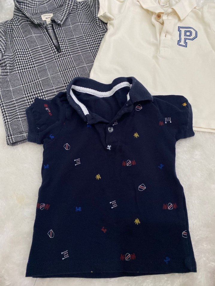 Erkek Bebek Kısa Kollu Polo Yaka Tişörtler - Görsel 4