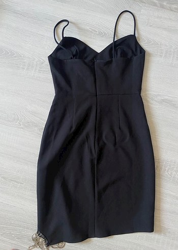 Siyah Mini Elbise - Görsel 4