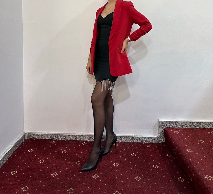 Siyah Mini Elbise - Görsel 2